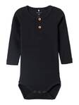 Name it vauvan rib body, musta - Pitkähihaiset bodyt - nameit13198041b - 1