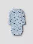 Name it rib body, työkone sininen - Pitkähihaiset bodyt - name13257375ab - 2