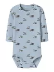 Name it rib body, työkone sininen - Pitkähihaiset bodyt - name13257375ab - 1