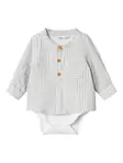 Name it vauvan paitabody, valk-sin raita - Pitkähihaiset bodyt - name13240214nb - 1