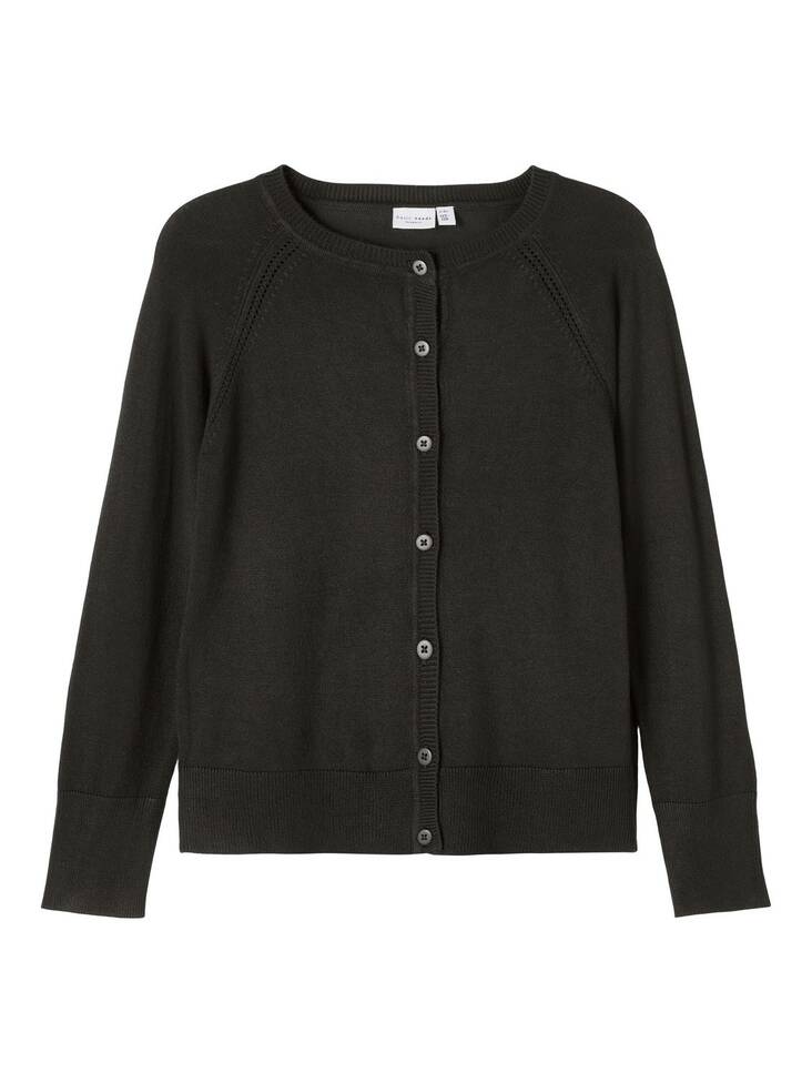 Name it lasten neuletakki, musta - Neuleet - name13192069b - 1