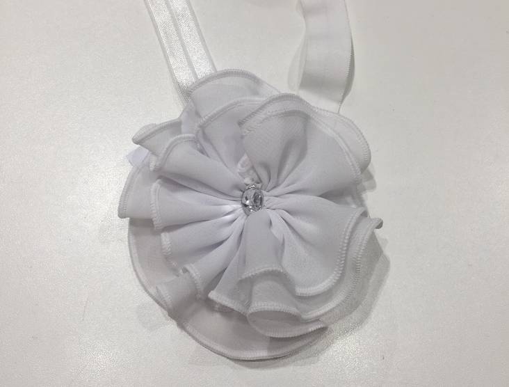 Klione hiuspanta sifonkikukalla - Kellot, korut ja hiustarvikkeet - klio108b - 1