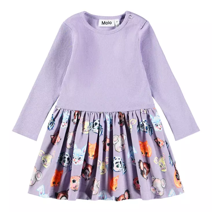 Molo lasten trikoomekko Carel - Pitkähihaiset mekot - mol4W25E220b - 1