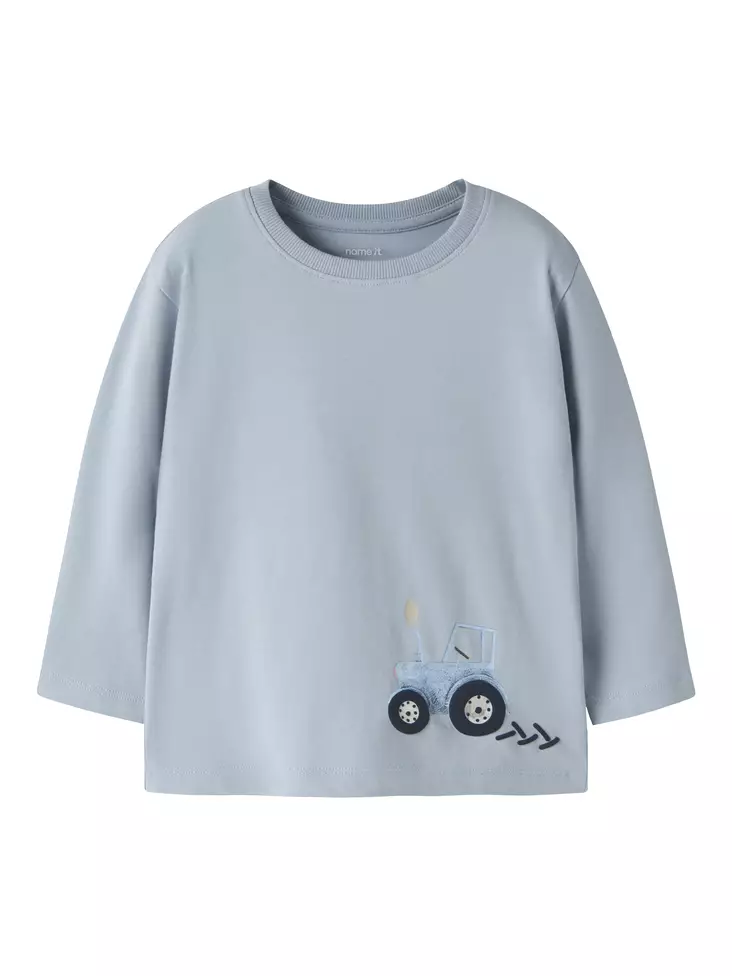 Name it lasten paita, v.sininen traktori - Pitkähihaiset paidat - name13257195b - 1