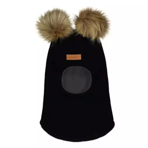 Gugguu villakypärämyssy karvatupsut, musta - Talvipäähineet - gg250M713b - 1