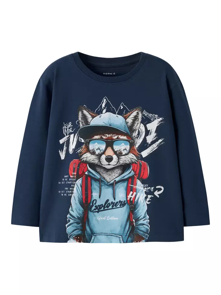 Name it lasten paita, sininen / kettu - Pitkähihaiset paidat - name13247875ib - 1