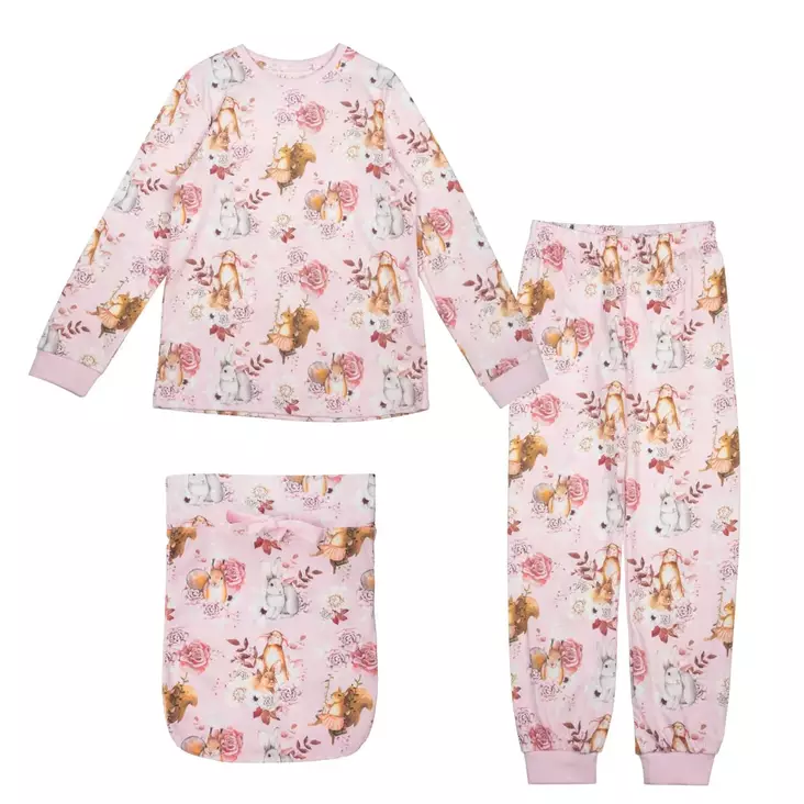 Ma-ia lasten pyjama, metsäneläimet - Yöasut - maia3530b - 1