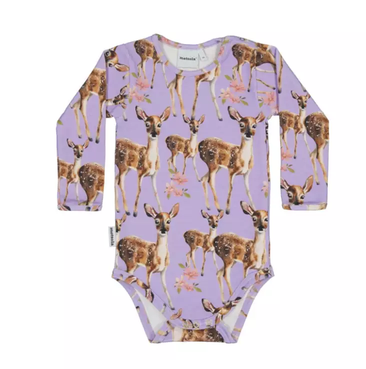 Metsola vauvan body, lila bambi - Pitkähihaiset bodyt - met61112090cb - 1
