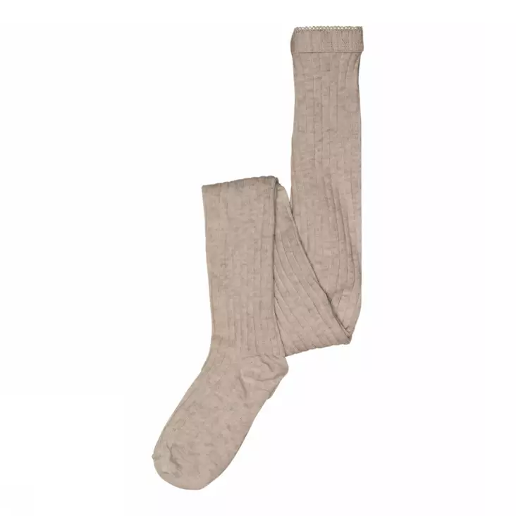 Mp lasten rib villasukkahousut, beige - Sukkahousut - mp101280489b - 1