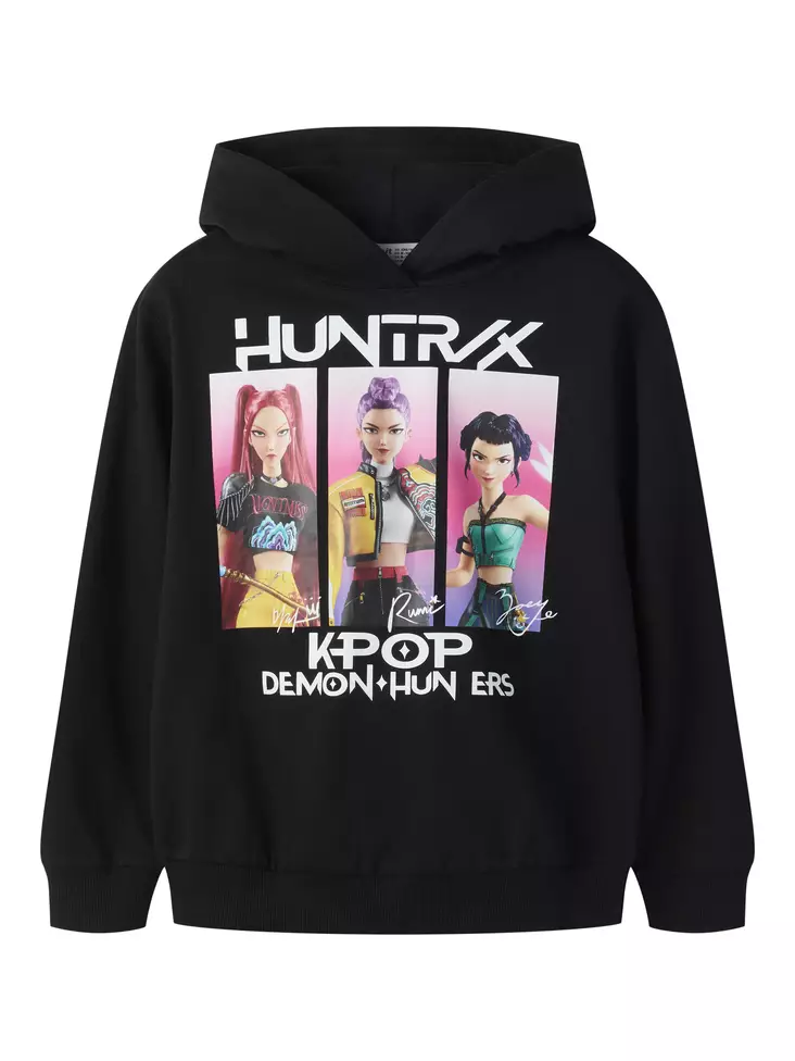 Name it Kpop Demon Hunters collegehuppari, musta - Hupparit ja svetarit - name13264569b - 1