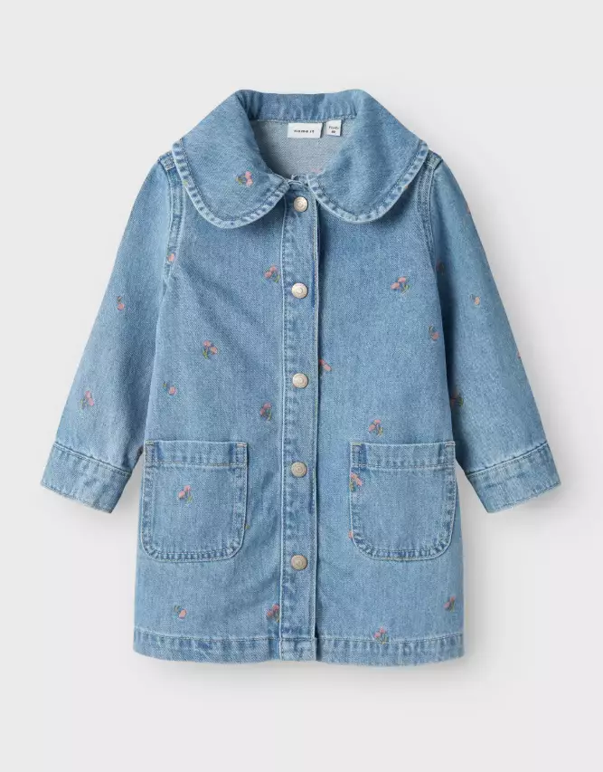 Name it lasten farkkumekko, kirsikka - Pitkähihaiset mekot - name13237359lb - 1