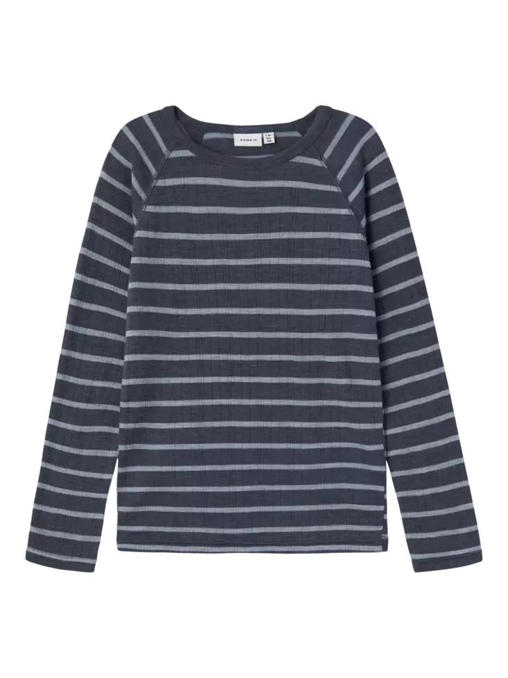 Name It lasten villapaita, siniharmaa - Villakerrastot - name13229900ob - 1