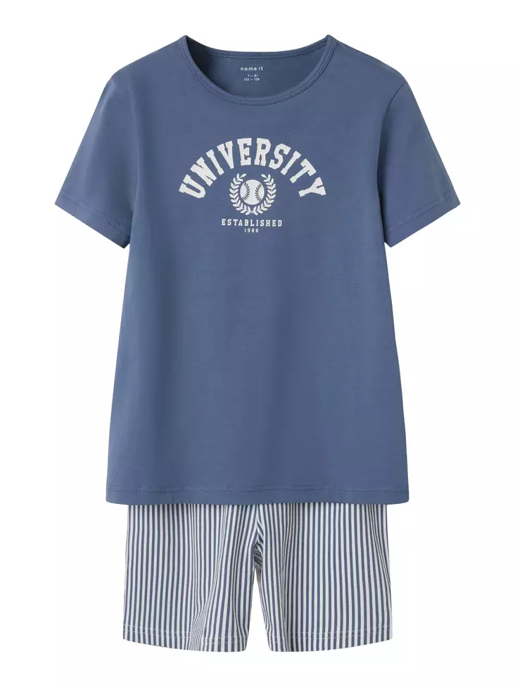 Name it lasten shortsi pyjama, sininen - Yöasut - name13241999cb - 1
