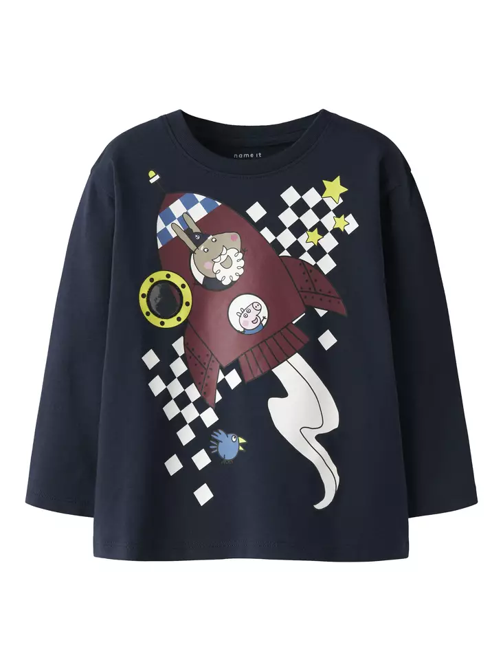 Name it Pipsa Possu paita, t.sininen - Pitkähihaiset paidat - name13251993nb - 1