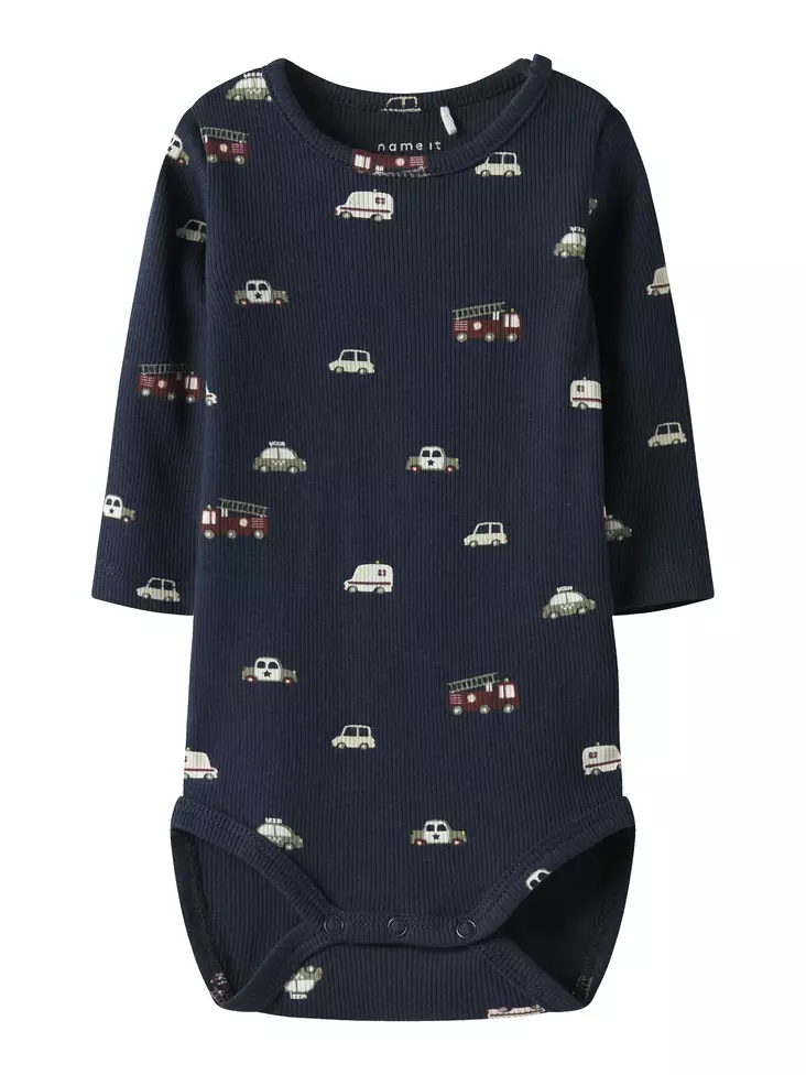 Name it vauvan rib body, auto / t.sin - Pitkähihaiset bodyt - name13251667b - 1