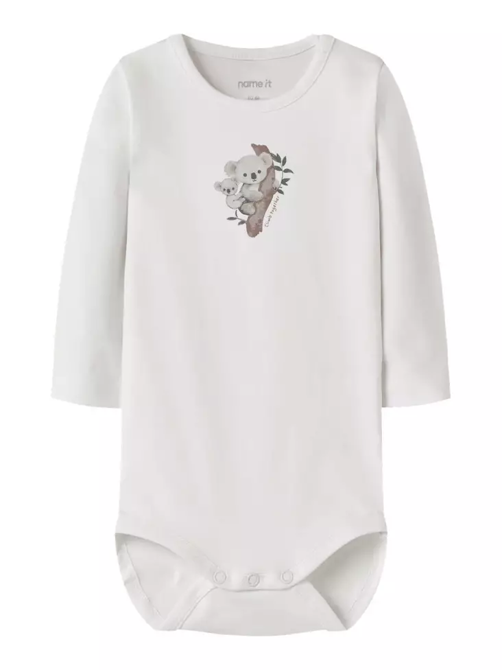 Name it vauvan body, valkoinen koala - Pitkähihaiset bodyt - nameit13252690b - 1