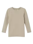 Name it lasten rib paita, beige - Pitkähihaiset paidat - name13225149pc - 1