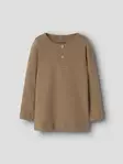 Name it lasten rib paita, ruskea - Pitkähihaiset paidat - name13198045tc - 3