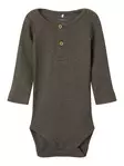 Name It vauvan rib body, ruskea - Pitkähihaiset bodyt - nameit13198041bc - 1