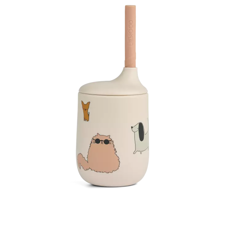 Liewood silikoni pillimuki kissat&koirat - Juomapullot, astiat ja aterimet - LW13017c - 1