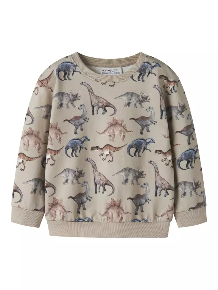 Name it lasten collegepaita, dino/beige - Collegepaidat - name13259768pc - 1