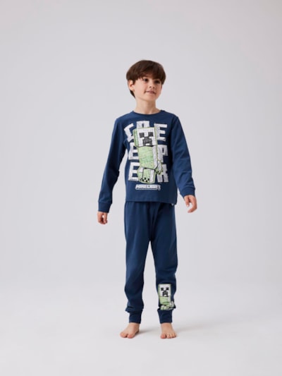 Name it Minecraft pyjama, t.sininen - Yöasut - name13232368dd - 2