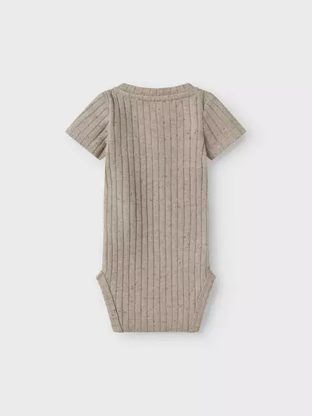 Lil'Atelier vauvan rib body, harmaa - Lyhythihaiset bodyt ja kesäpuvut - lil13241110md - 2