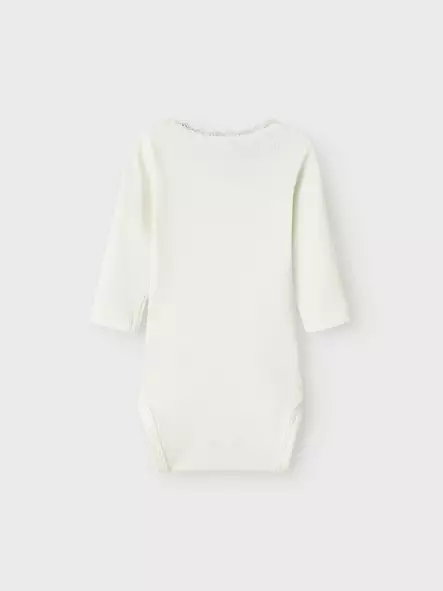 Name It vauvan rib body, valkoinen - Pitkähihaiset bodyt - name13198038cd - 2