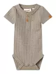 Lil'Atelier vauvan rib body, harmaa - Lyhythihaiset bodyt ja kesäpuvut - lil13241110md - 1