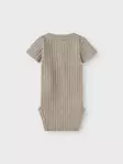 Lil'Atelier vauvan rib body, harmaa - Lyhythihaiset bodyt ja kesäpuvut - lil13241110md - 2