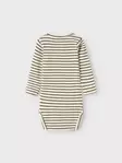 Name it vauvan rib body, ruskea/valk - Pitkähihaiset bodyt - name13231710d - 2