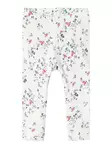 Name it vauvan rib legginsit, valk. kukka - Legginsit - name13241125cd - 1