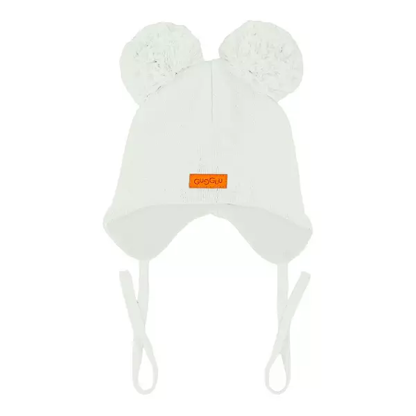 Gugguu nauhallinen puuvillapipo lankatupsut, misty drift - Välikausipipot - gugguuco717md - 1