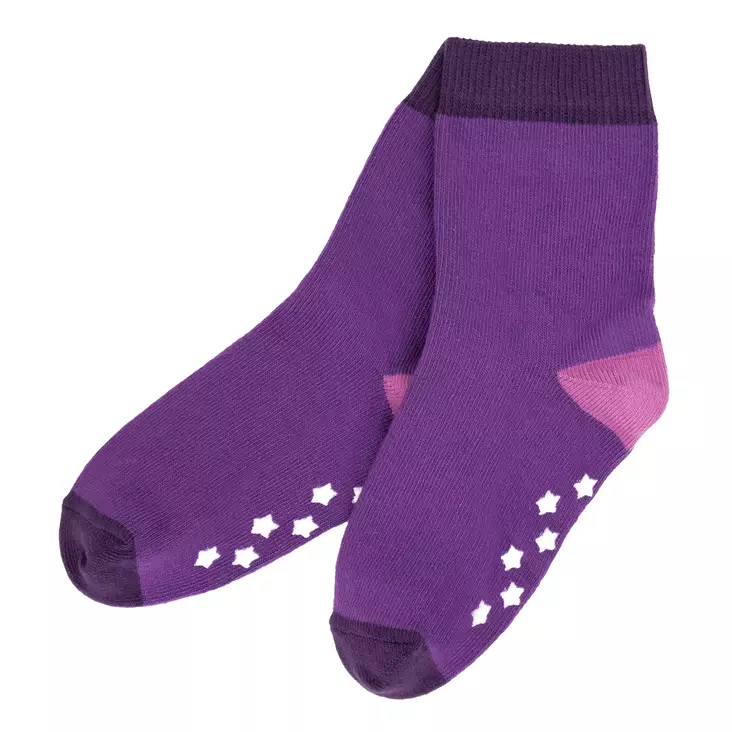 Villervalla lasten jarrusukat, violetti - Sukat - vv25309bd - 1