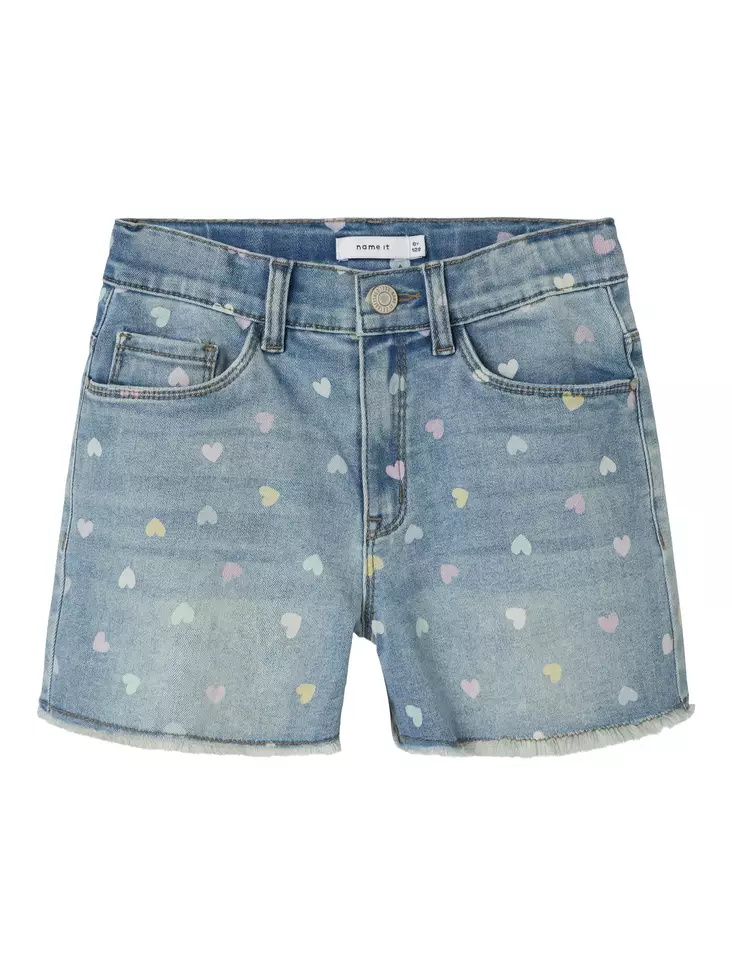 Name it lasten farkkushortsit, sydämiä - Shortsit ja shortsihaalarit - name13227046mbd - 1