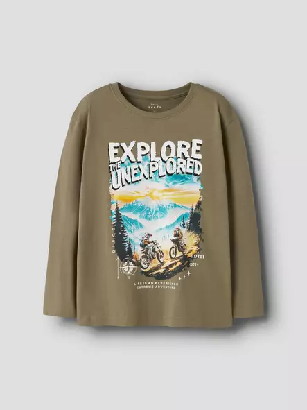 Name it lasten paita, oliivi/vuoristo - Pitkähihaiset paidat - name13238399me - 1