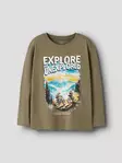 Name it lasten paita, oliivi/vuoristo - Pitkähihaiset paidat - name13238399me - 1