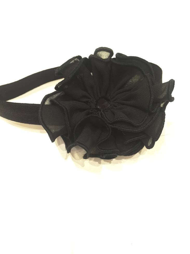 Klione hiuspanta sifonkikukalla - Kellot, korut ja hiustarvikkeet - klio108e - 1