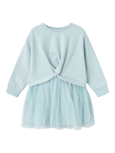 Name it lasten collegemekko, sinertävä - Pitkähihaiset mekot - name13233839e - 1