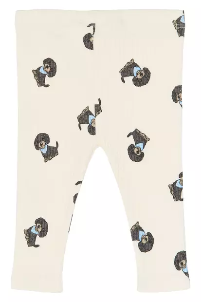 The New vauvan rib legginsit, koira valk - Legginsit - TNSB6890g - 2