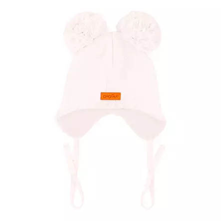 Gugguu nauhallinen puuvillapipo lankatupsut, v.punainen - Välikausipipot - gugguuco717rg - 1