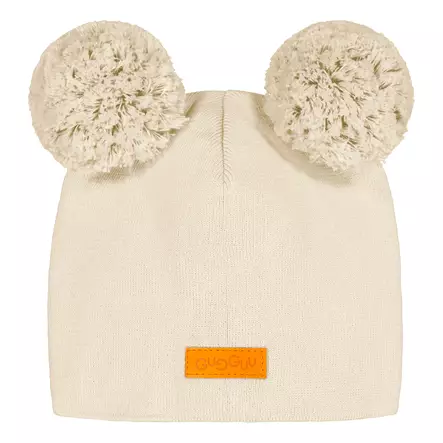 Gugguu puuvillapipo lankatupsut, beige - Välikausipipot - gugguuco728bg - 2