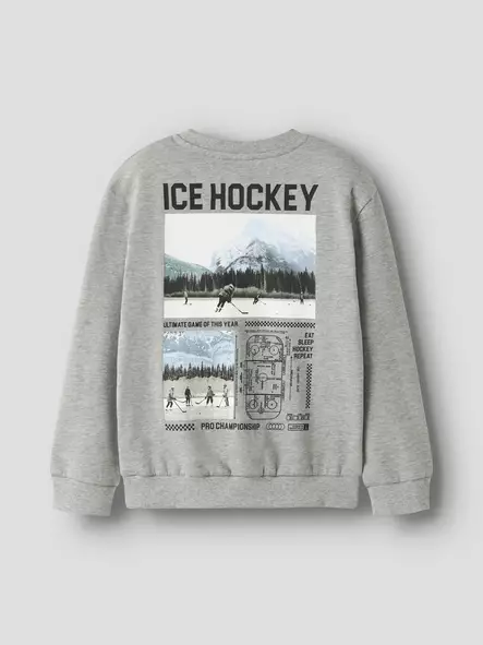 Name it collegepaita, jääkiekko harmaa - Collegepaidat - name13250419g - 1