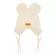 Gugguu nauhallinen puuvillapipo lankatupsut, beige - Välikausipipot - gugguuco717bg - 1