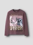 Name it lasten Stitch paita, tumma roosa - Pitkähihaiset paidat - name13263562wg - 1