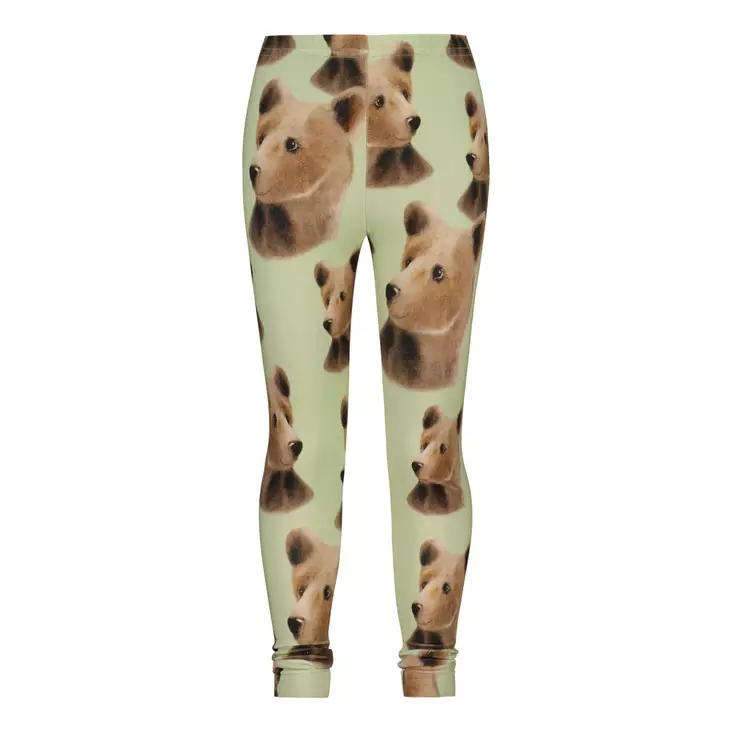 Metsola lasten legginsit, karhu/vihreä - Legginsit - merss2661000410BG - 1