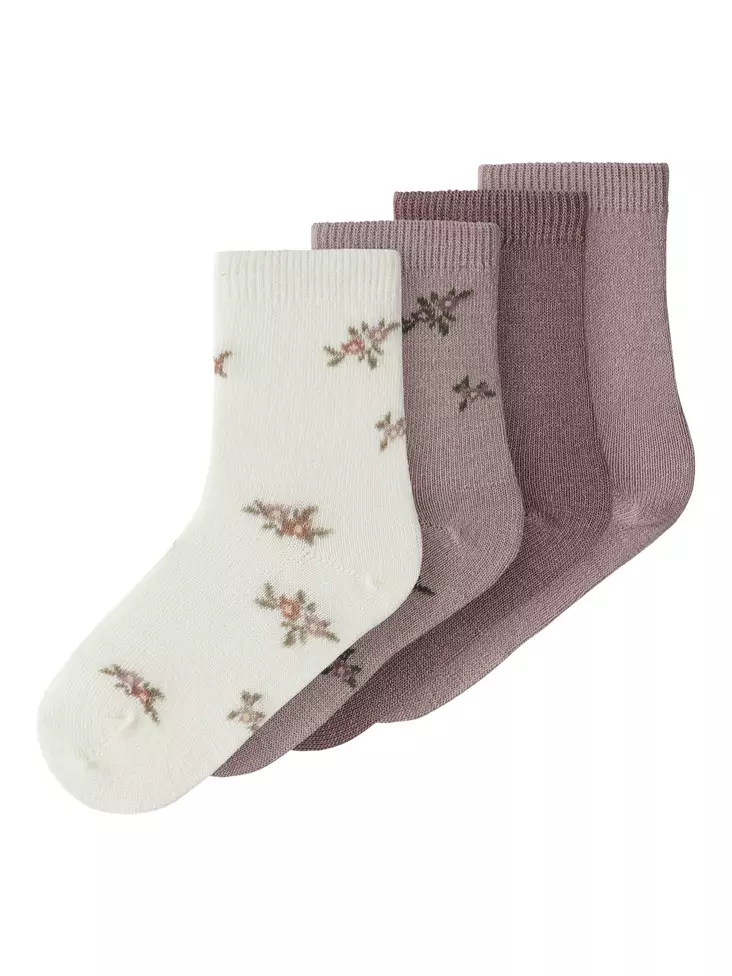 Name it lasten villasukat 4kpl, roosa - Sukat - name13228509sg - 1