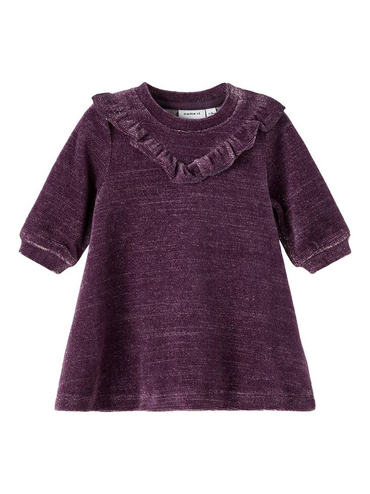 Name It vauvan velour mekko, violetti - Pitkähihaiset mekot - name13210010h - 1