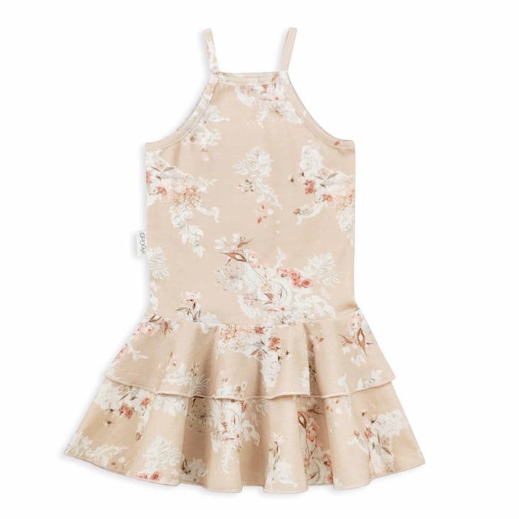 Gugguu lasten Print Spaghetti Frilla Dress - Lyhythihaiset mekot - gugsP0028i - 1