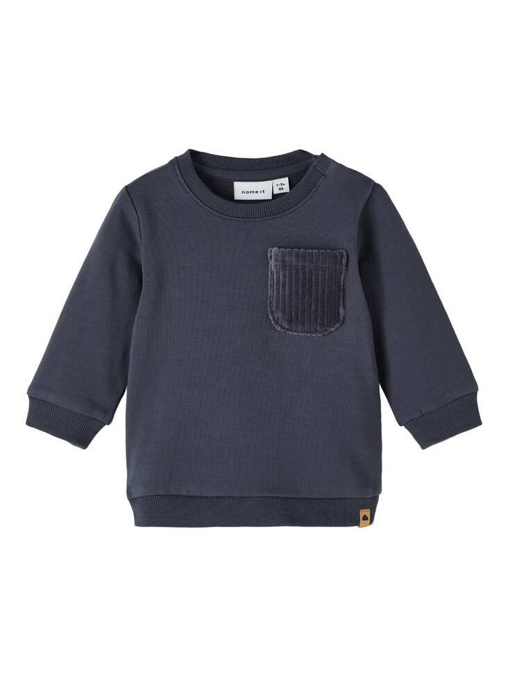 Name it vauvan collegepaita, siniharmaa - Collegepaidat - name13221373ii - 1